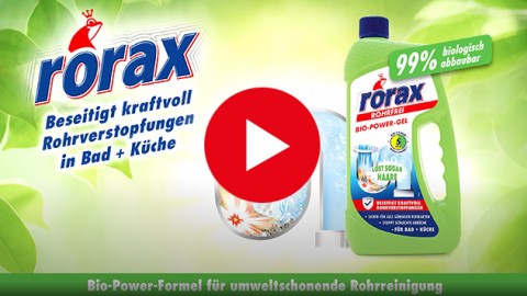 Rohr verstopft? Schnell gelöst in 5 Minuten mit rorax!