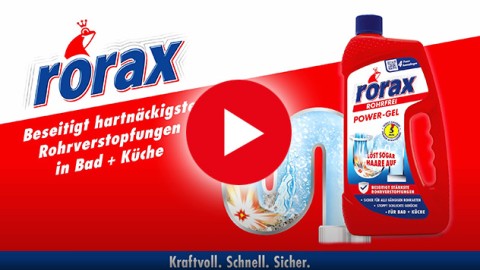 Rohr verstopft? Schnell gelöst in 5 Minuten mit rorax!