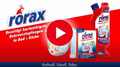 Rohr verstopft? Schnell gelöst in 3 Minuten mit rorax!